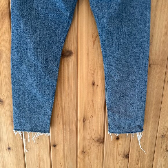 AGOLDE Jamie High Rise Classic Strait Leg Raw Hem Jean Size 28 - Picture 9 of 10